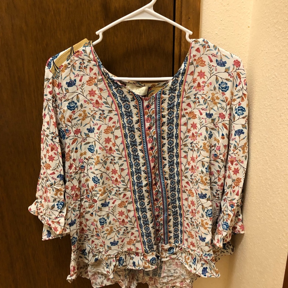 Cynthia Rowley Floral Blouse